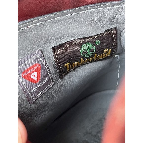 Timberland Women's Red Lace-Up Boots - Picture 16 of 16